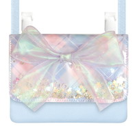#カミオジャパン どこでもポッケ 横長どこでもポッケ  シャカシャカリボンBLUE 228101