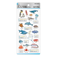 #カミオジャパン ステッカー 3D大人の図鑑シール  海洋生物 228131