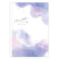 #カミオジャパン 方眼ノート MIGNON B5方眼ノート B5           マーブルカラーズ 228501
