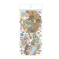 #カミオジャパン ステッカー チイサナセカイシール  マホウNOオヘヤ 229452