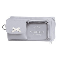 #カミオジャパン ペンケース フロント2ポケットペンケース  シフォンブルーミンググレー 230213