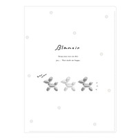 #カミオジャパン  BLANOIRハードカバー6Pクリアファイル   231301