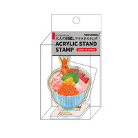 #カミオジャパン  大人の図鑑アクリルスタンドスタンプ  海鮮丼 232069