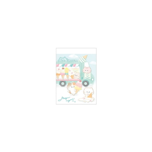 #カミオジャパン ミニメモ もぐにゃんミニメモ  アイスやさん 232605
