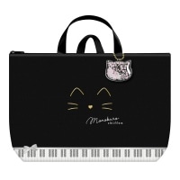 #カミオジャパン おけいこバッグ 新学期おけいこバッグ  モノクロシフォン 234975