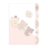 #クラックス クリアファイル ギュットイッショクリアファイル 5インデックス テツナギ 129003