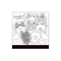 #クラックス メモ帳 ウチノネコチャンダイカットスクエアメモ  アソボウネコ 130420