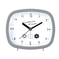 #クラックス インテリア用品 スクエアライトクロック  ハンサムフラワー 130750