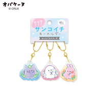 #クラックス 身辺雑貨 クリアサンコイチキーホルダー  オバケーヌ／フラワー 131274