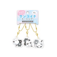 #クラックス 身辺雑貨 クリアサンコイチキーホルダー  ノンビリエナガチャン／フラワー 131275