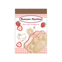 #クラックス メモ アイスポップミニメモ  ニャニャンニャッツ 131705