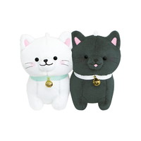 #クラックス 身辺雑貨 ニコヌイキーホルダー  シロネコ･クロネコ 133112