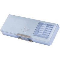 #クラックス 収納用品 カルミエール両面開きペンケース  ブルー 133733