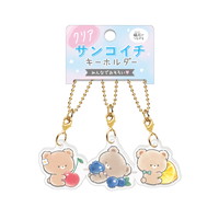 #クラックス 身辺雑貨 クリアサンコイチキーホルダー  ギュットイッショ･フルーツ 133958