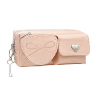 #クラックス 収納用品 ハートポケットペンケース  アッシュピンク 134911