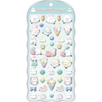 #クラックス ステッカー コットンパフィーシール  シマエナガ 135606