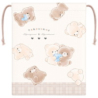 #クラックス ランチ雑貨 マチ付き巾着  タロチャンズ･クマタロズ 136085