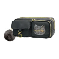 #クラックス 収納用品 アウトポケットペンケース  ブラック 136252