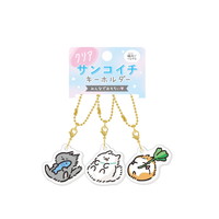 #クラックス 身辺雑貨 クリアサンコイチキーホルダー  フットビアニマル 137273
