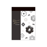 #クラックス メモ帳 ユルフラワーミニメモ  フラワーブルームクリスタル 137814