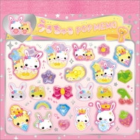 #クラックス メモ帳 うるちゅるスクエアメモ  フワフワラビチャン 139075