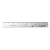 #クラックス 筆記関連小物 メタリックライクスリム定規 17cm ウィッシュウィング 139191