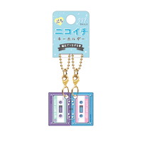 #クラックス 身辺雑貨 プチニコイチキーホルダー  カセットテープ 139204