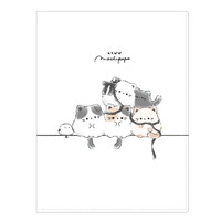 #クラックス ファイリング用品 モチポポクリアファイル 10P ネコポポ 140306
