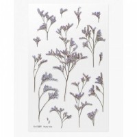 #ワールドクラフト シール Pressed Flower Stickers  1枚入 Misty blue PFS-024