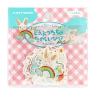 #ワールドクラフト フレークシール どうぶつたちのたのしいひびフレークシール 30枚入り（10柄×3枚） Rabbit AFS-007
