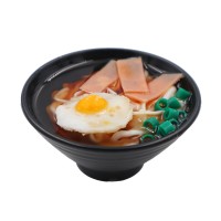 #ワールドクラフト 事務小物 食品サンプルどんぶりマグネット  ベーコンエッグ麺 DON-MA004