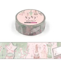 #ワールドクラフト クラフト用品 キラキラマスキングテープ 5m巻 Cosmic cosmetics KRMT15-098