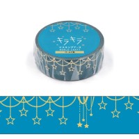 #ワールドクラフト クラフト用品 キラキラマスキングテープ 5m巻 Twinkle garland KRMT15-104