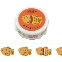 #ワールドクラフト マスキングテープ ほほえみマスキングテープ 5m巻 たいやき HMT-001