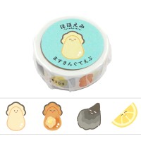 #ワールドクラフト マスキングテープ ほほえみマスキングテープ 5m巻 かき HMT-004