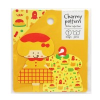#ワールドクラフト(国内販売のみ） シール mizutama Charmy patternステッカーセット　  オムライスちゃん MZ-SE-003
