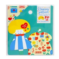 #ワールドクラフト(国内販売のみ） シール mizutama Charmy patternステッカーセット　  うきうきちゃん MZ-SE-004