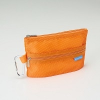 #ガルフストリーム メッシュケース メッシュ＆ジップマルチケースミニ カラビナ付 オレンジ MMC-MN-03