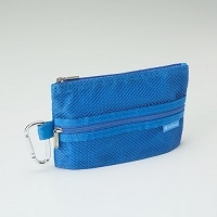 #ガルフストリーム メッシュケース メッシュ＆ジップマルチケースミニ カラビナ付 ブルー MMC-MN-05
