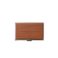 #ガルフストリーム シルバーステンレス名刺入  紅壇 SME-SIV-KDN