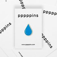 #moments(国内販売のみ・モールサイトでの販売不可） ピンズ ピンズ（pppppins） 受け部分凹：ラバー E WATER DROP PPP001-E