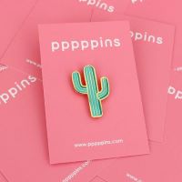 #moments(国内販売のみ・モールサイトでの販売不可） ピンズ ピンズ（pppppins） 受け部分凹：ラバー F CACTUS PPP001-F