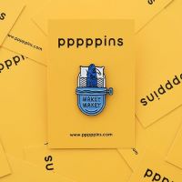 #moments(国内販売のみ・モールサイトでの販売不可） ピンズ ピンズ（pppppins） 受け部分凹：ラバー I WAKEY WAKEY PPP001-I