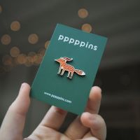 #moments(国内販売のみ・モールサイトでの販売不可） ピンズ ピンズ（pppppins） 受け部分凹：ラバー Y Fox PPP001-Y