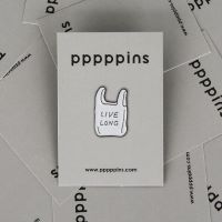 #moments(国内販売のみ・モールサイトでの販売不可） ピンズ ピンズ（pppppins） 受け部分凹：ラバー J PLASTIC BAG PPP002-J