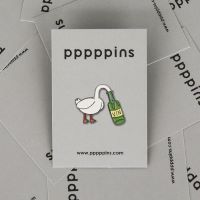 #moments(国内販売のみ・モールサイトでの販売不可） ピンズ ピンズ（pppppins） 受け部分凹：ラバー K DRUNK DUCK PPP002-K