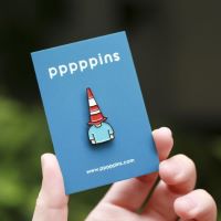 #moments(国内販売のみ・モールサイトでの販売不可） ピンズ ピンズ（pppppins） 受け部分凹：ラバー M CONES BOY BLUE PPP002-M