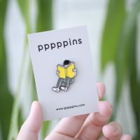 #moments(国内販売のみ・モールサイトでの販売不可） ピンズ ピンズ（pppppins） 受け部分凹：ラバー B Reading Man PPP003-B