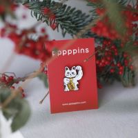 #moments(国内販売のみ・モールサイトでの販売不可） ピンズ ピンズ（pppppins） 受け部分凹：ラバー F Maneki Neko PPP003-F
