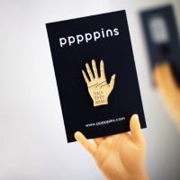 #moments(国内販売のみ・モールサイトでの販売不可） ピンズ ピンズ（pppppins） 受け部分凹：ラバー Q TALK TO MY HAND PPP002-Q